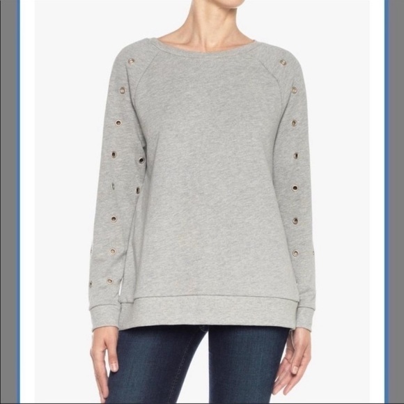 Joes collection grommet sleeve sweatshirt - Picture 2 of 7